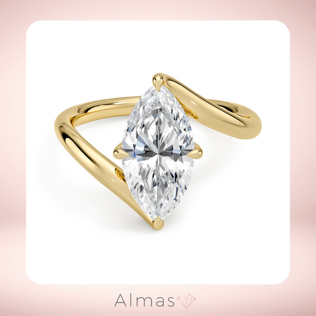 Marquise-cut ring inspiration by Almas
